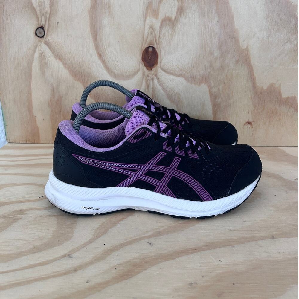 Asics - Gel-Contend 8 - Running Shoes - Black/Purple - Women's - 9 - 1012B320
